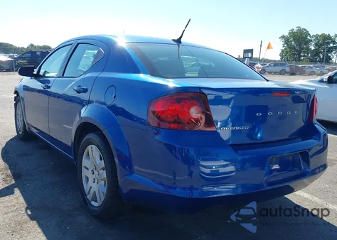 2014 Dodge Avenger Se z USA, uszkodzony, nr VIN 1C3CDZABXEN189700